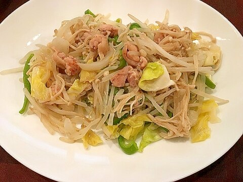 鶏塩麹漬けの野菜炒め